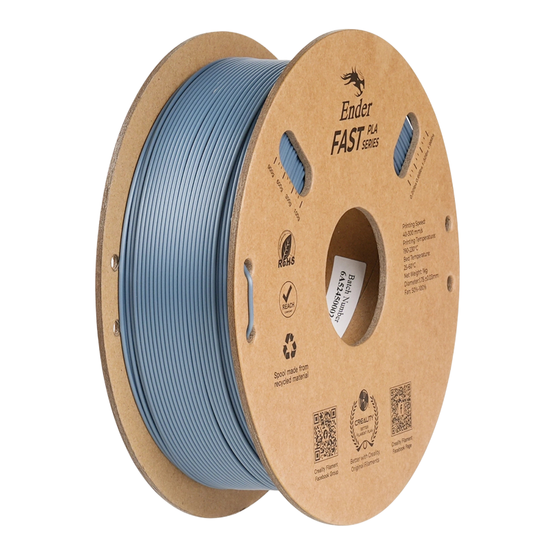 Філамент (пластик) для 3D принтера CREALITY Fast PLA 1кг, 1.75мм, світло-сірий (3301010436)